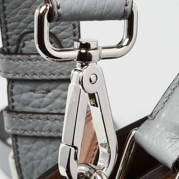 Fendi Grey Calf Leather Peekaboo ISEEU Mini Satchel Bag - 7VA530 - Picture 6 of 12
